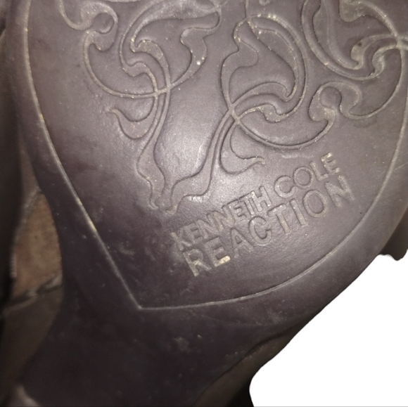 Kenneth Cole Reaction brown leather & suede boots size 9 - Picture 8 of 9